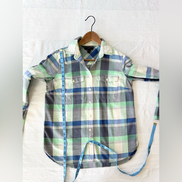 J. Crew Plaid Button Down Shirt - Picture 6 of 13